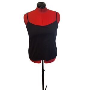 Black strappy solution cami, size 10* 42DD